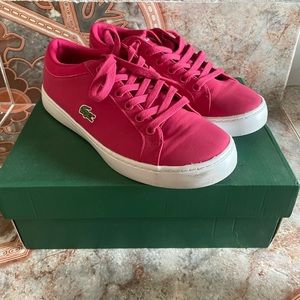 Lacoste Canvas Ankle Sneakers